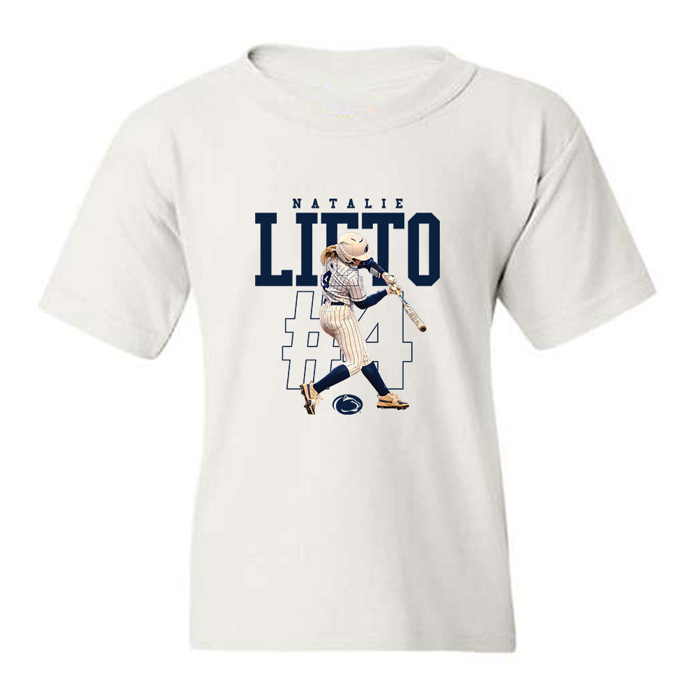 Penn State - NCAA Softball : Natalie Lieto - Collage Youth T-Shirt-0