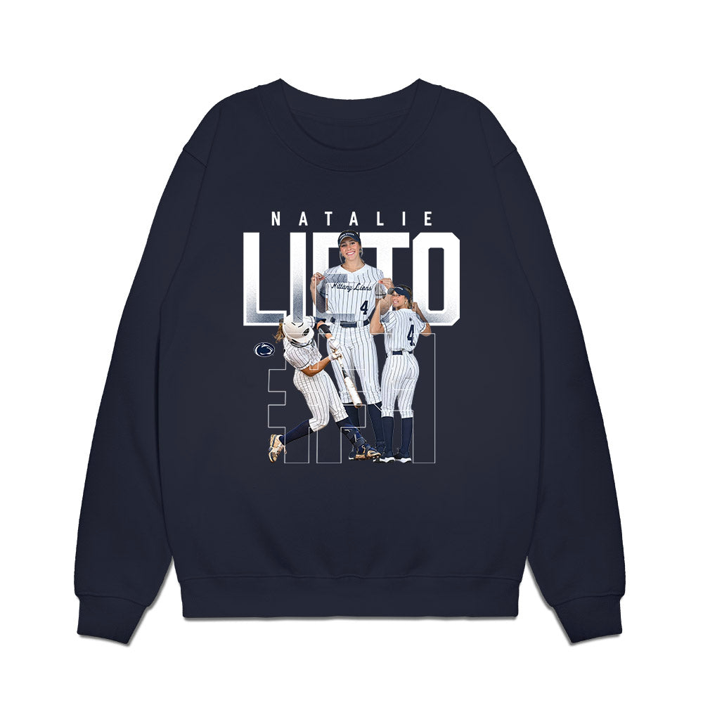 Penn State - NCAA Softball : Natalie Lieto - Collage Premium Crewneck Sweatshirt-0