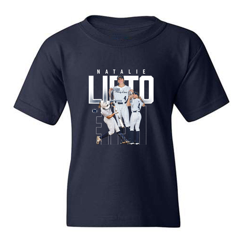 Penn State - NCAA Softball : Natalie Lieto - Collage Youth T-Shirt-0