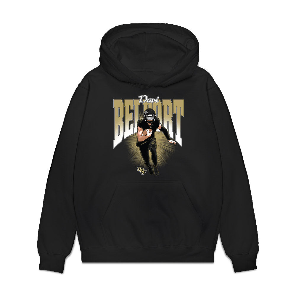 Central Florida - NCAA Football : Davi Belfort - Caricature Premium Hooded Sweatshirt-0