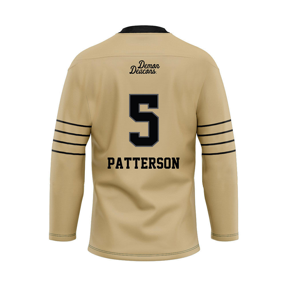 Wake Forest - NCAA Football : Davaughn Patterson - Hockey Jersey-1