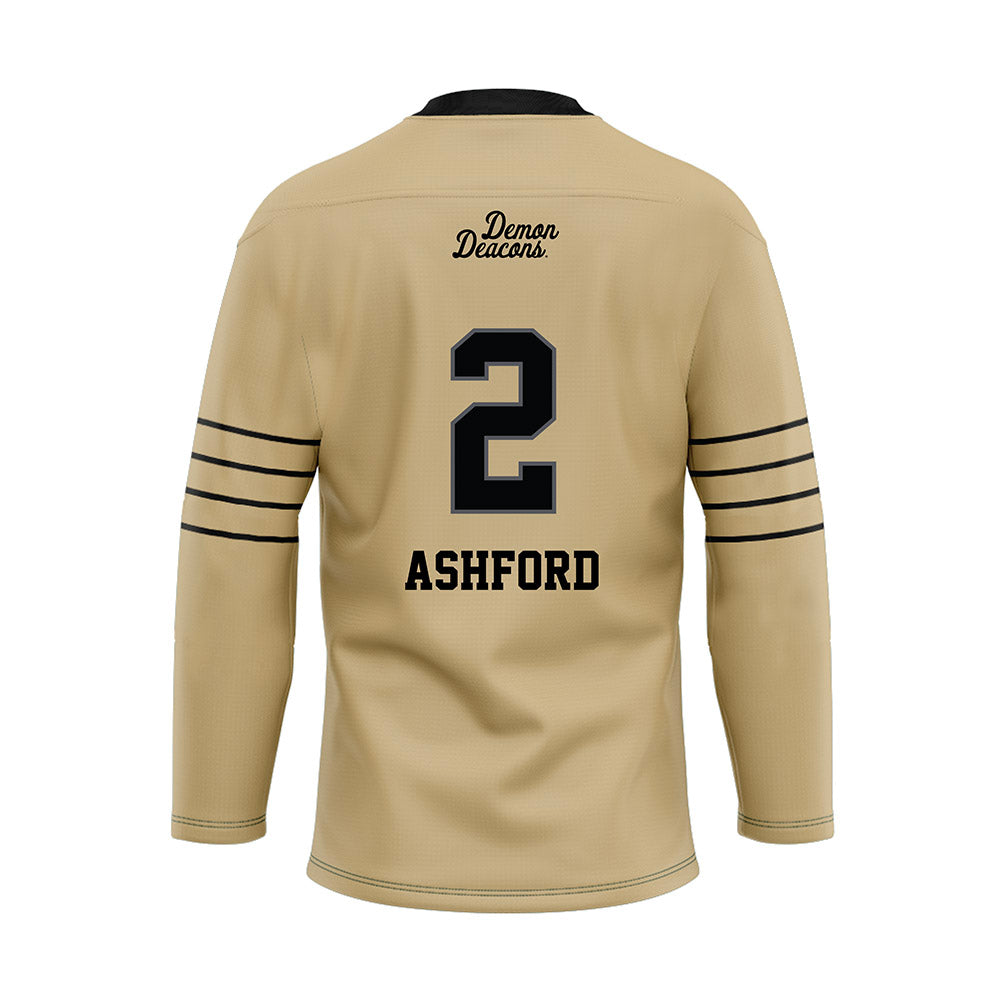 Wake Forest - NCAA Football : Robby Ashford - Hockey Jersey-1