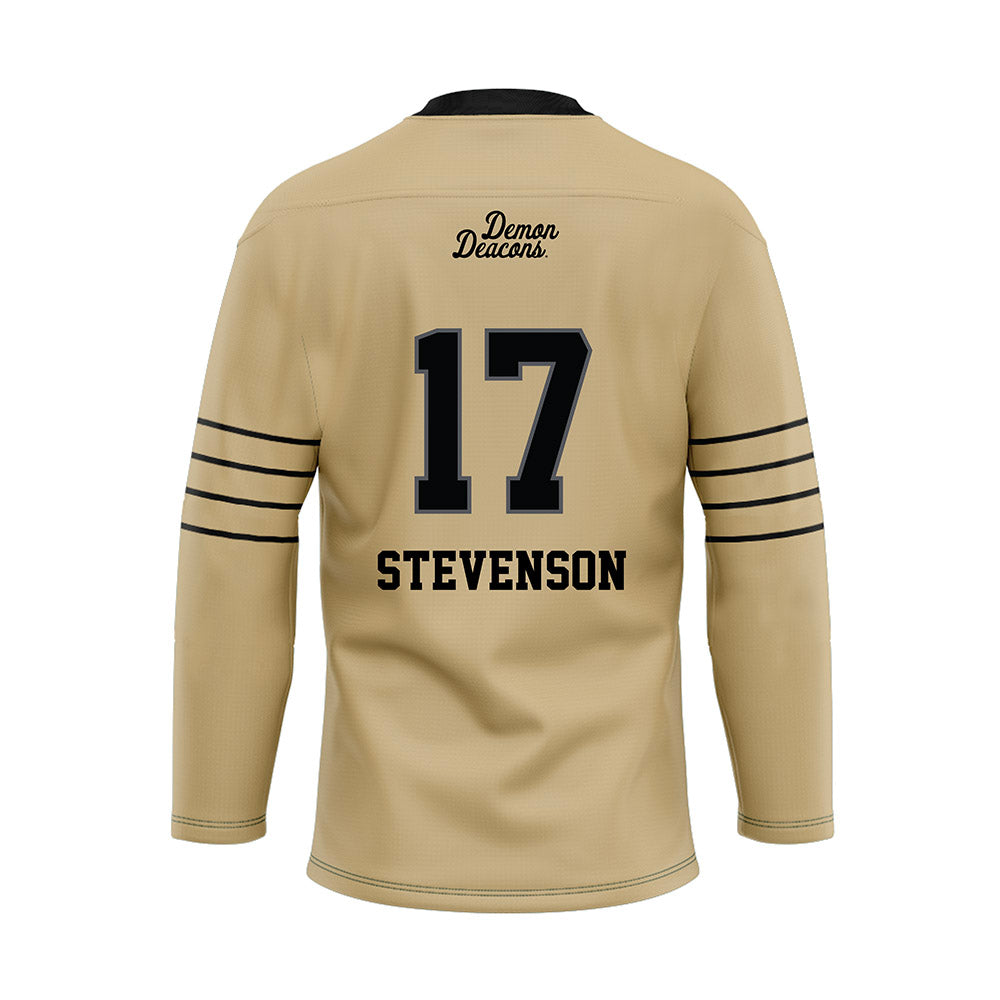 Wake Forest - NCAA Football : Zamari Stevenson - Hockey Jersey-1