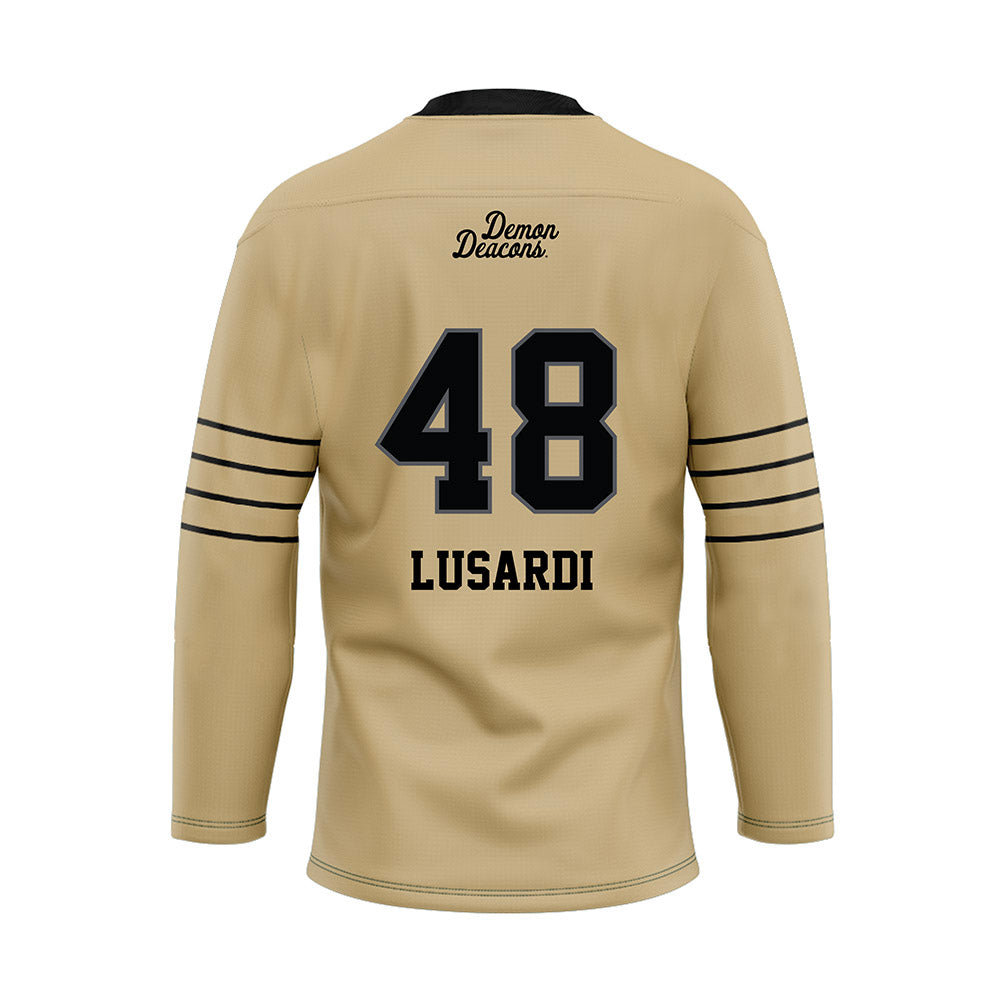 Wake Forest - NCAA Football : Matthew Lusardi - Hockey Jersey-1