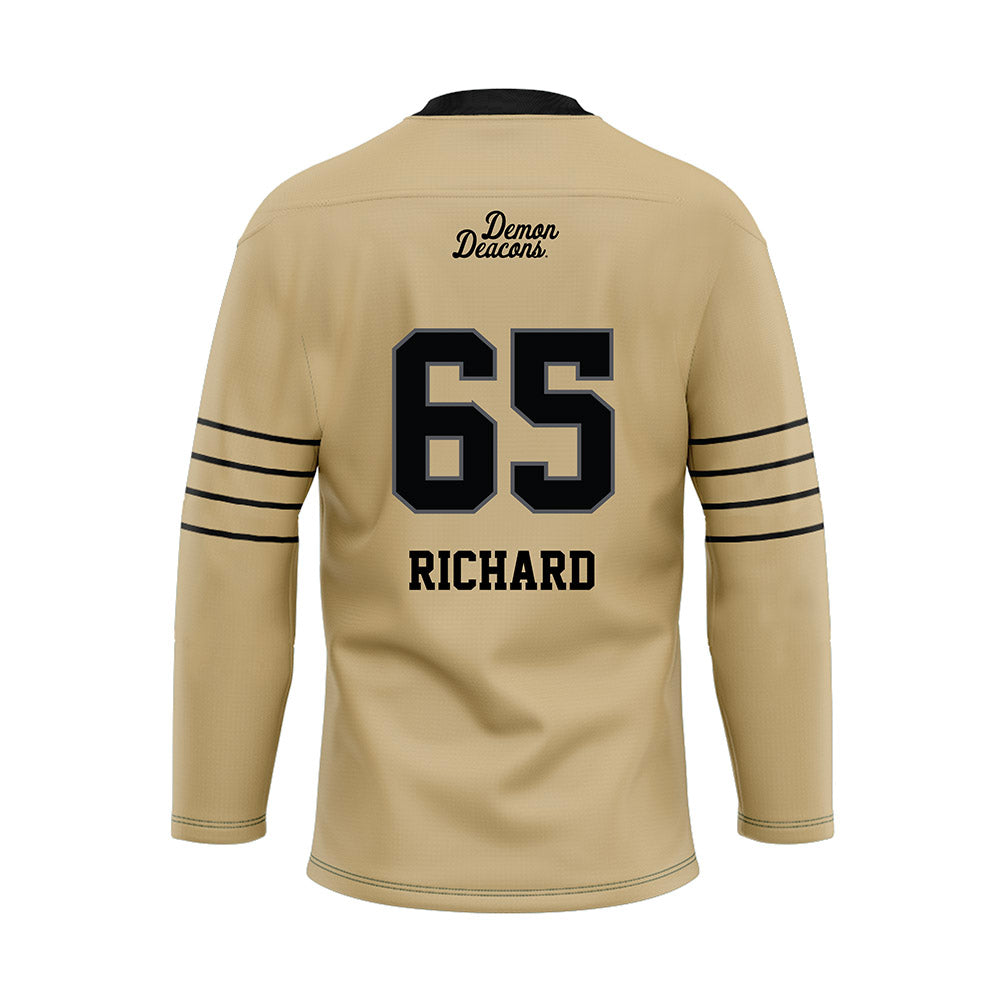Wake Forest - NCAA Football : Clinton Richard - Hockey Jersey-1