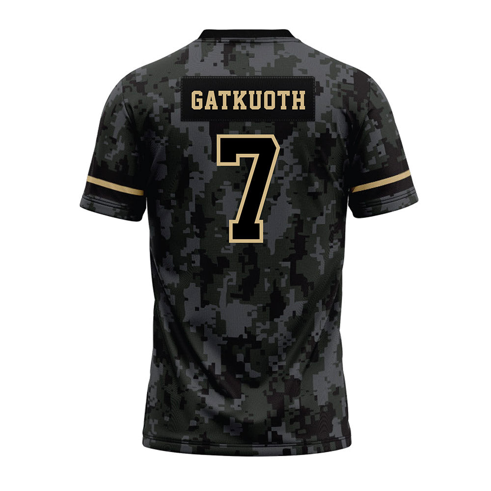 Wake Forest - NCAA Football : Nuer Gatkuoth - Camo Premium Football Jersey-1