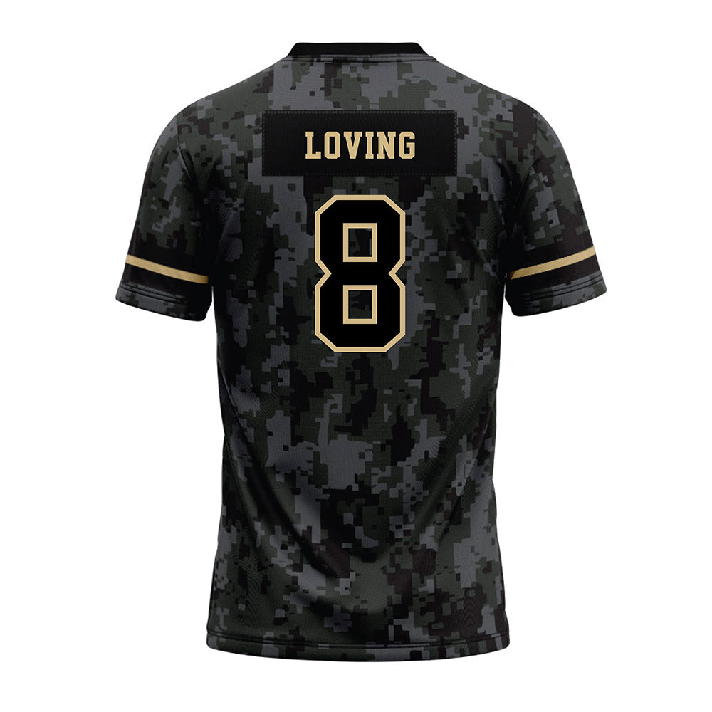 Wake Forest - NCAA Football : Jayden Loving - Camo Premium Football Jersey-1