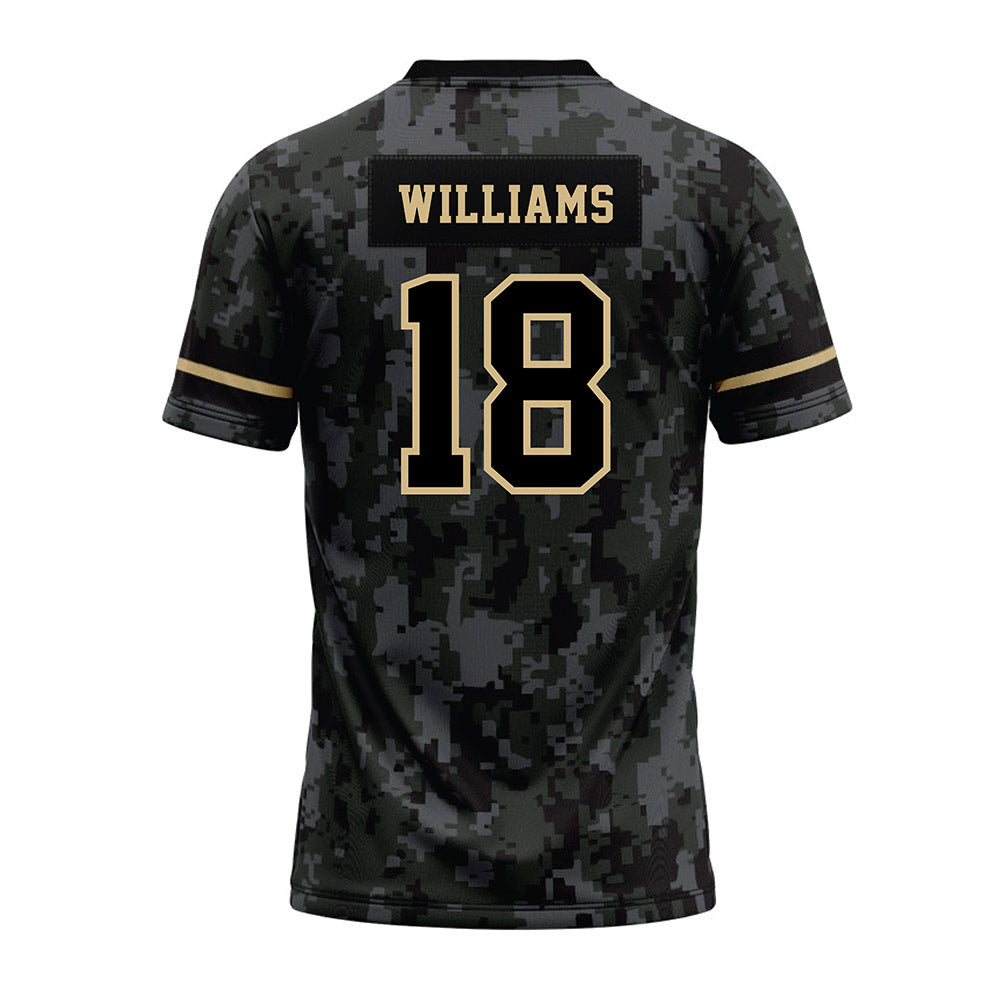 Wake Forest - NCAA Football : BJ Williams - Camo Premium Football Jersey-1