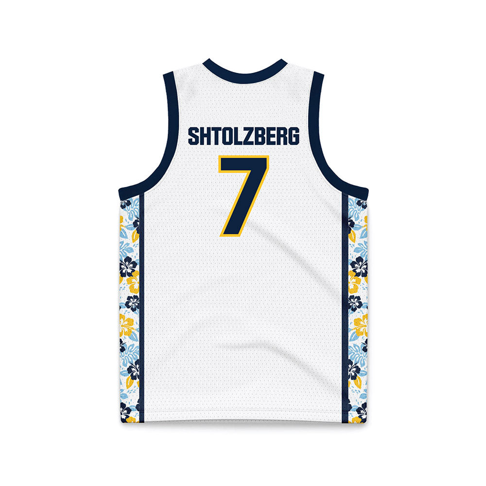 Murray State - NCAA Men's Basketball : Ben Shtolzberg - White Basketball Jersey-1