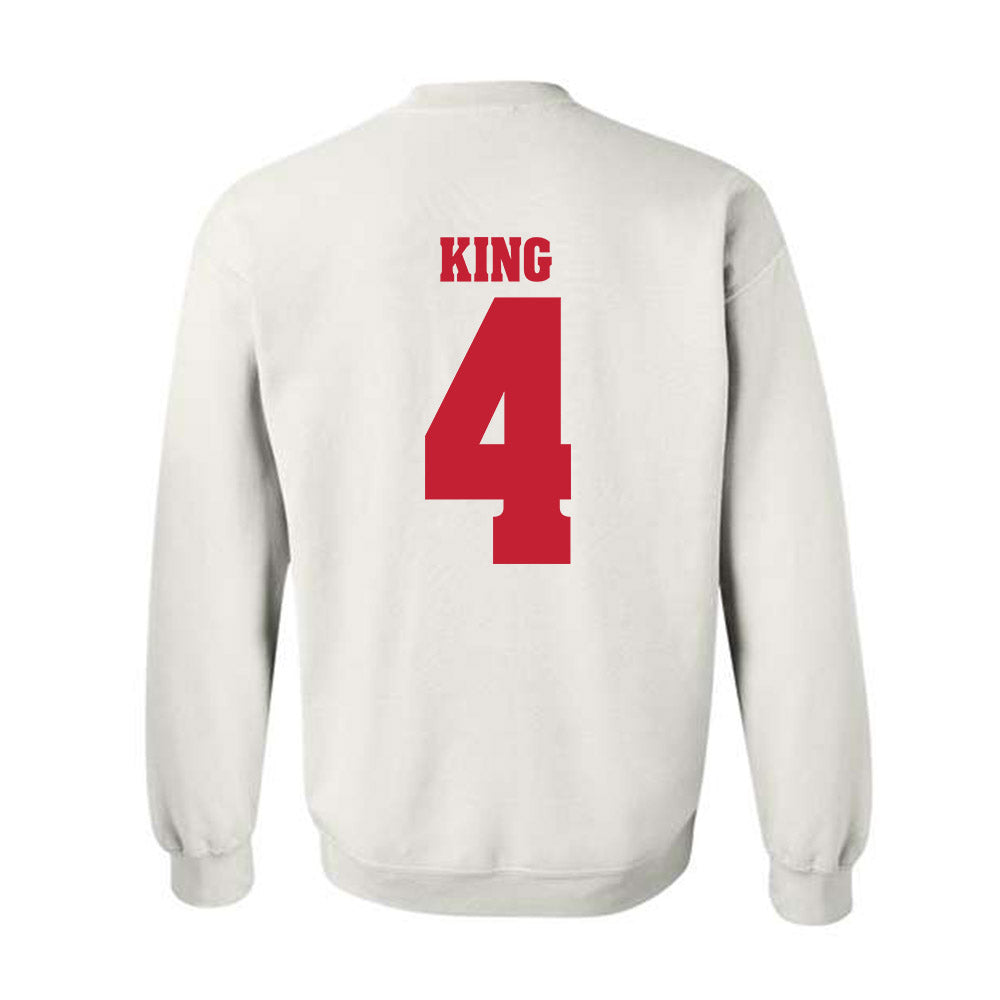 Wisconsin - NCAA Softball : Emma King - Classic Shersey Crewneck Sweatshirt-1