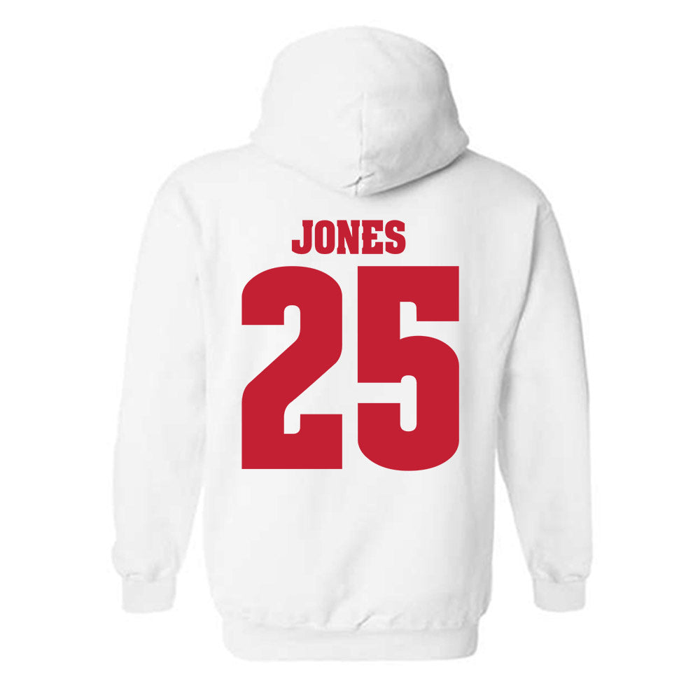 Wisconsin - NCAA Men's Soccer : Ellis Jones - Classic Shersey Hooded Sweatshirt-1