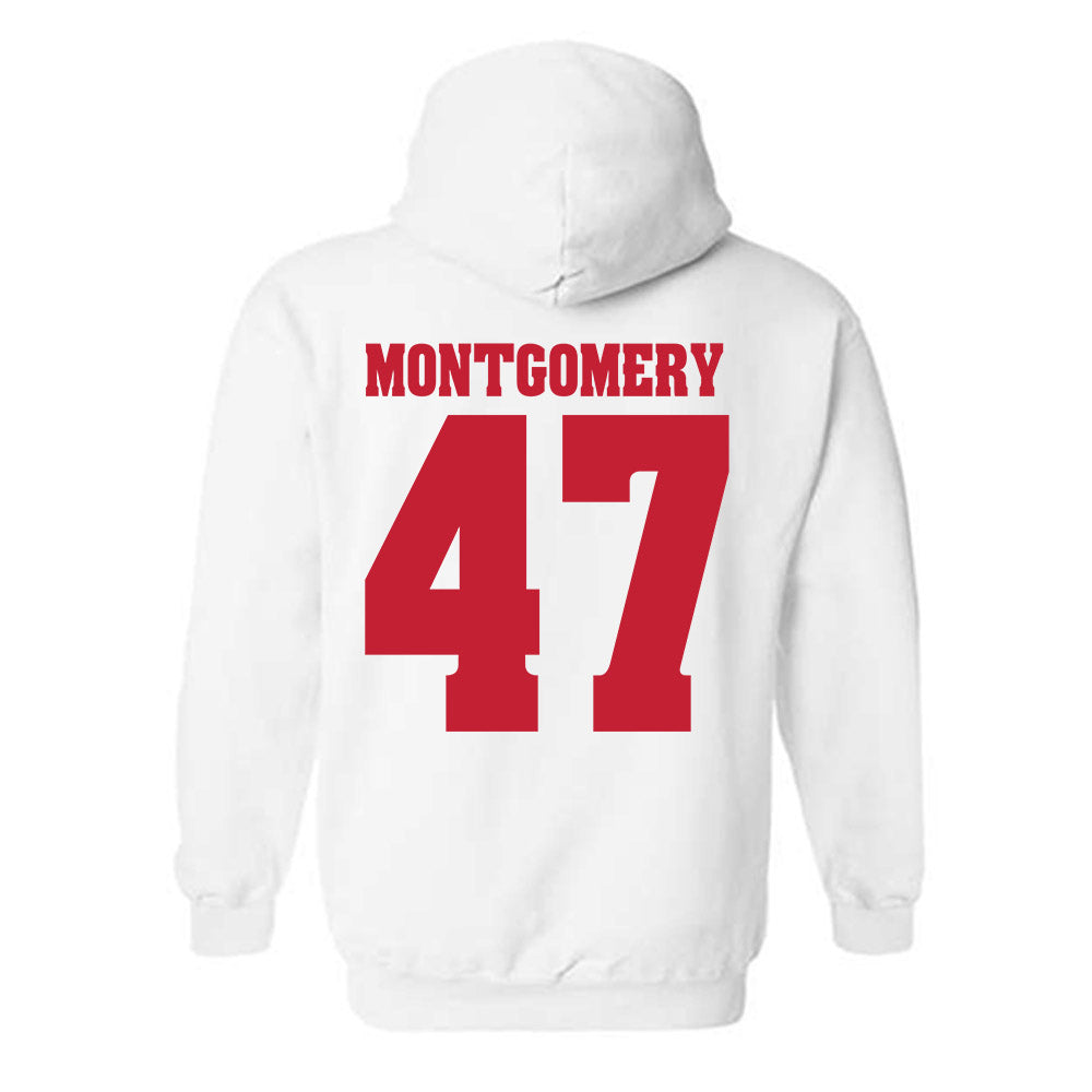 Wisconsin - NCAA Men's Ice Hockey : Blake Montgomery - Classic Shersey Hooded Sweatshirt-1