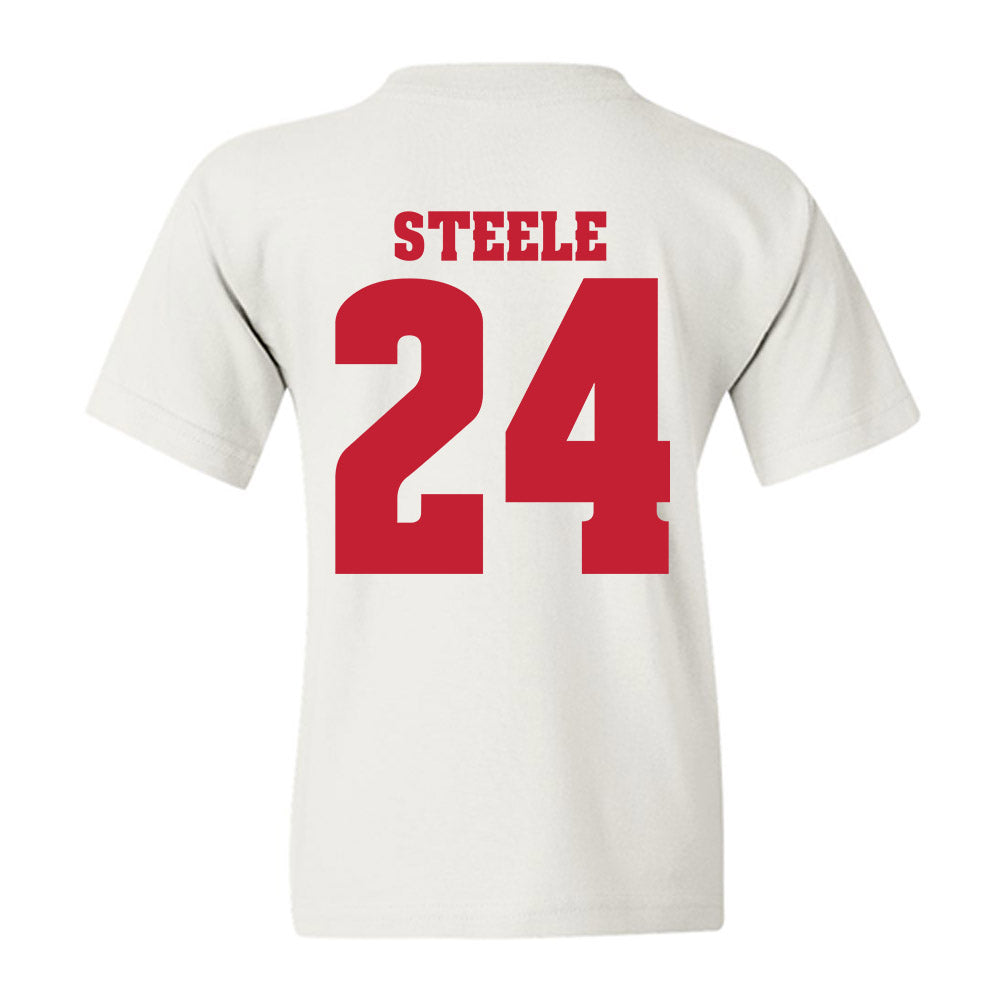 Wisconsin - NCAA Women's Basketball : Laci Steele - Classic Shersey Youth T-Shirt-1