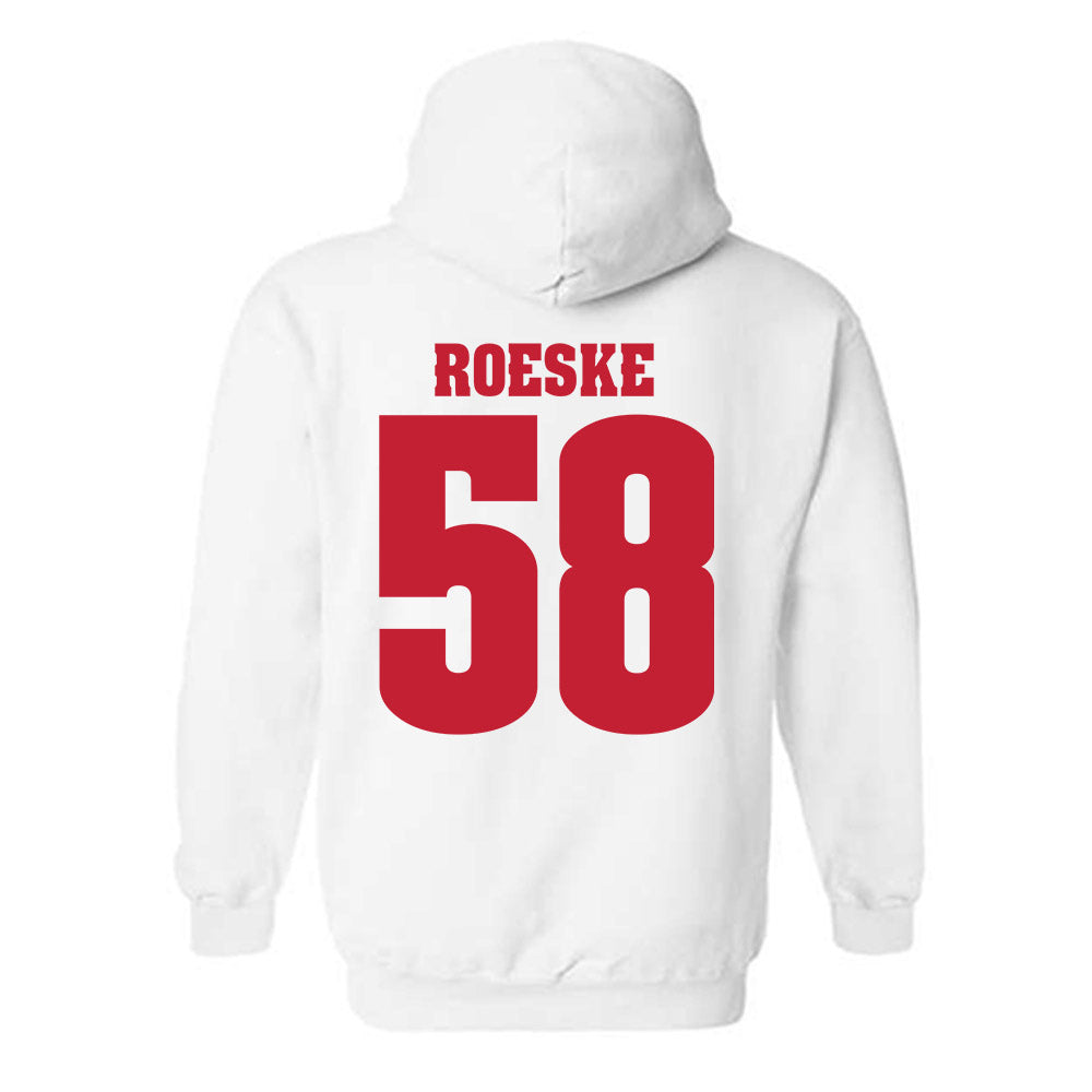 Wisconsin - NCAA Football : Michael Roeske - Classic Shersey Hooded Sweatshirt-1