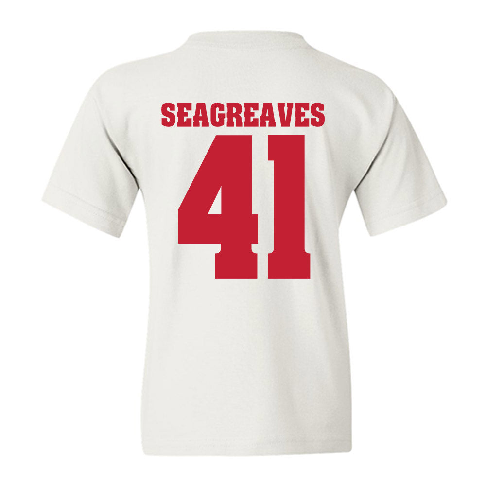 Wisconsin - NCAA Football : JT Seagreaves - Classic Shersey Youth T-Shirt-1