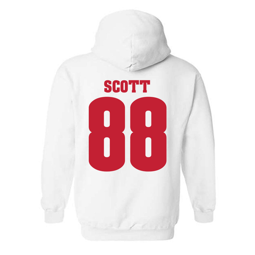 Wisconsin - NCAA Women's Volleyball : Kymora Scott - Classic Shersey Hooded Sweatshirt-1