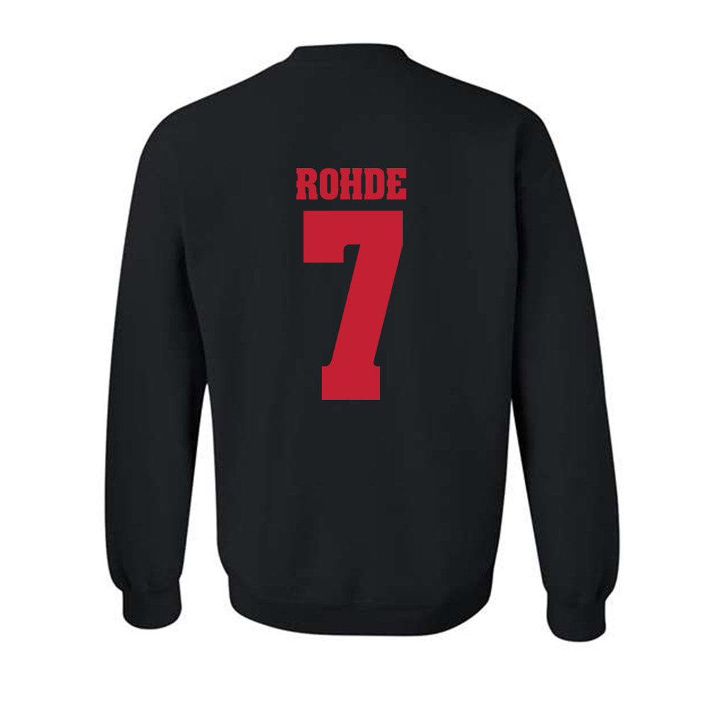 Wisconsin - NCAA Men's Basketball : Andrew Rohde - Classic Shersey Crewneck Sweatshirt-1