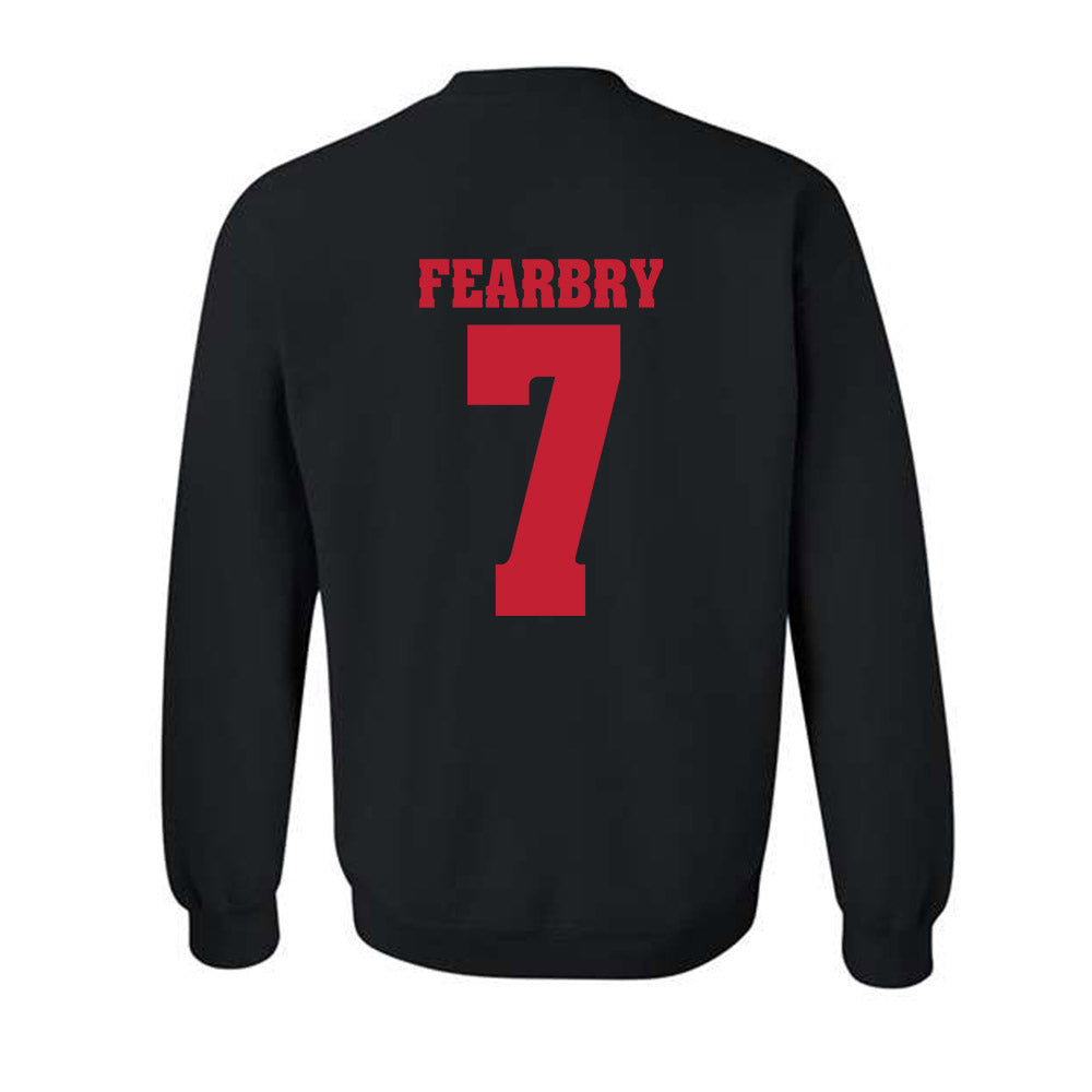 Wisconsin - NCAA Football : Tyreese Fearbry - Classic Shersey Crewneck Sweatshirt-1