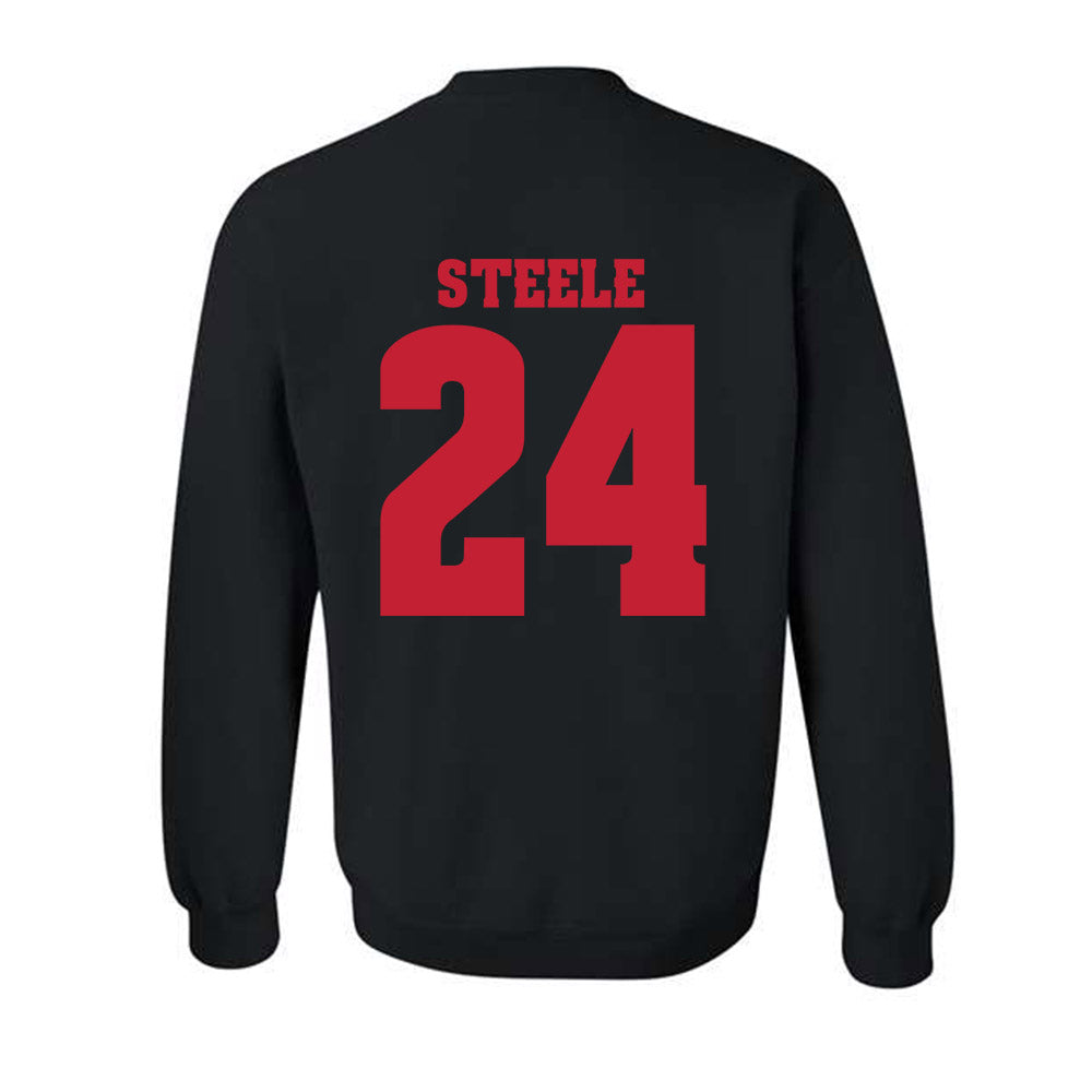Wisconsin - NCAA Women's Basketball : Laci Steele - Classic Shersey Crewneck Sweatshirt-1