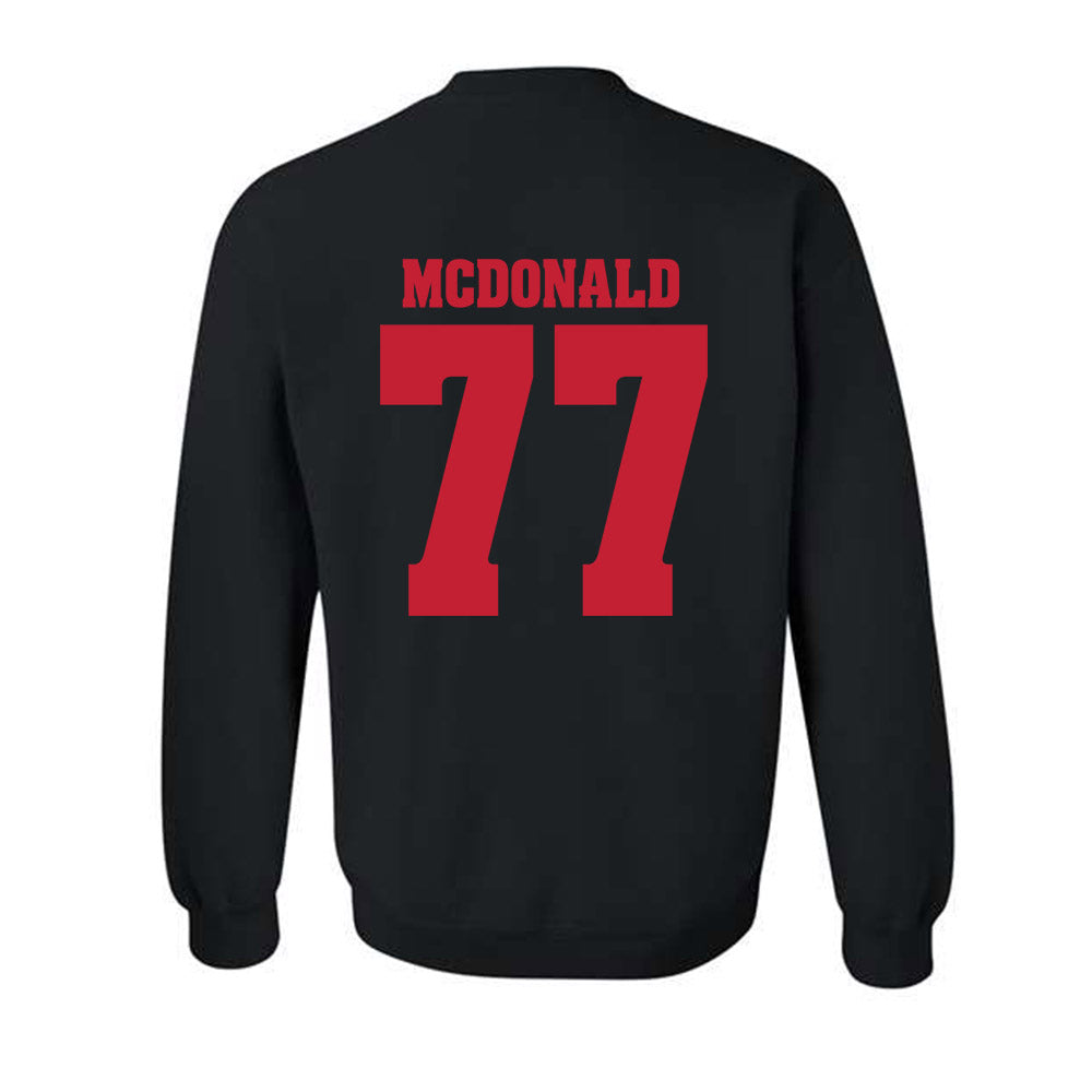 Wisconsin - NCAA Football : Will McDonald - Classic Shersey Crewneck Sweatshirt-1