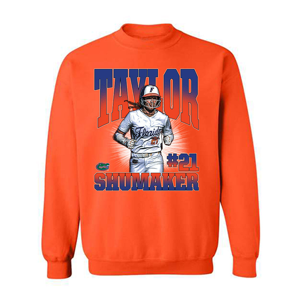 Florida - NCAA Softball : Taylor Shumaker - Collage Crewneck Sweatshirt-0