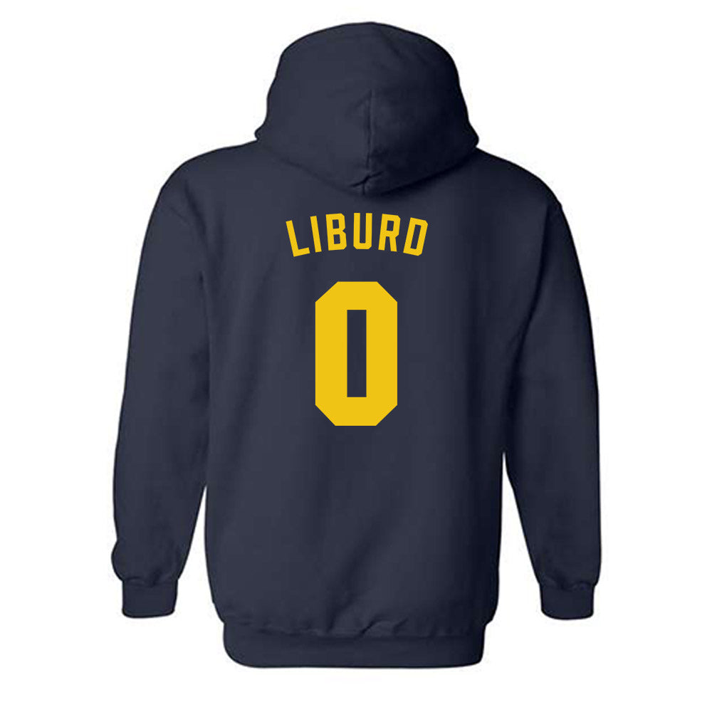 Michigan - NCAA Men's Basketball : Ricky Liburd - Classic Shersey Hooded Sweatshirt-1