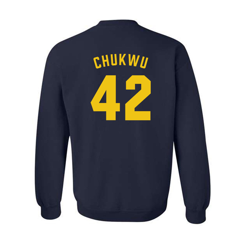 Michigan - NCAA Football : Jeffrey Chukwu - Classic Shersey Crewneck Sweatshirt-1