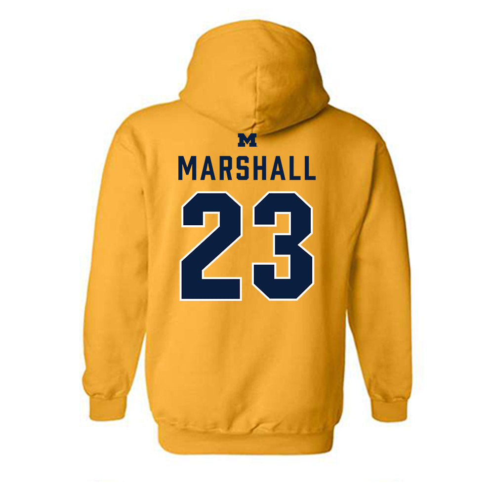 Michigan - NCAA Football : Jordan Marshall - Classic Shersey Hooded Sweatshirt-1
