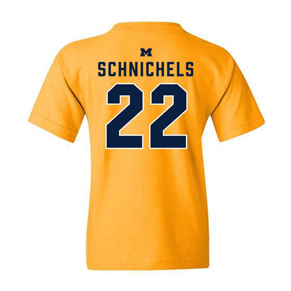 Michigan - NCAA Women's Volleyball : Sydney Schnichels - Classic Shersey Youth T-Shirt-1