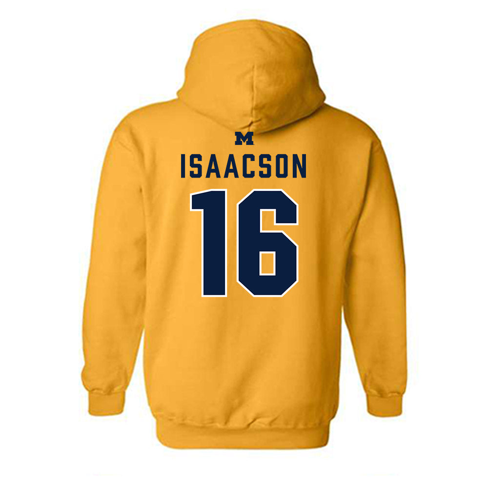Michigan - NCAA Women's Lacrosse : Kassidy Isaacson - Classic Shersey Hooded Sweatshirt-1