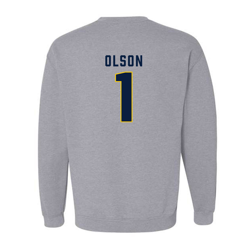Michigan - NCAA Women's Basketball : Olivia Olson - Classic Shersey Crewneck Sweatshirt-1