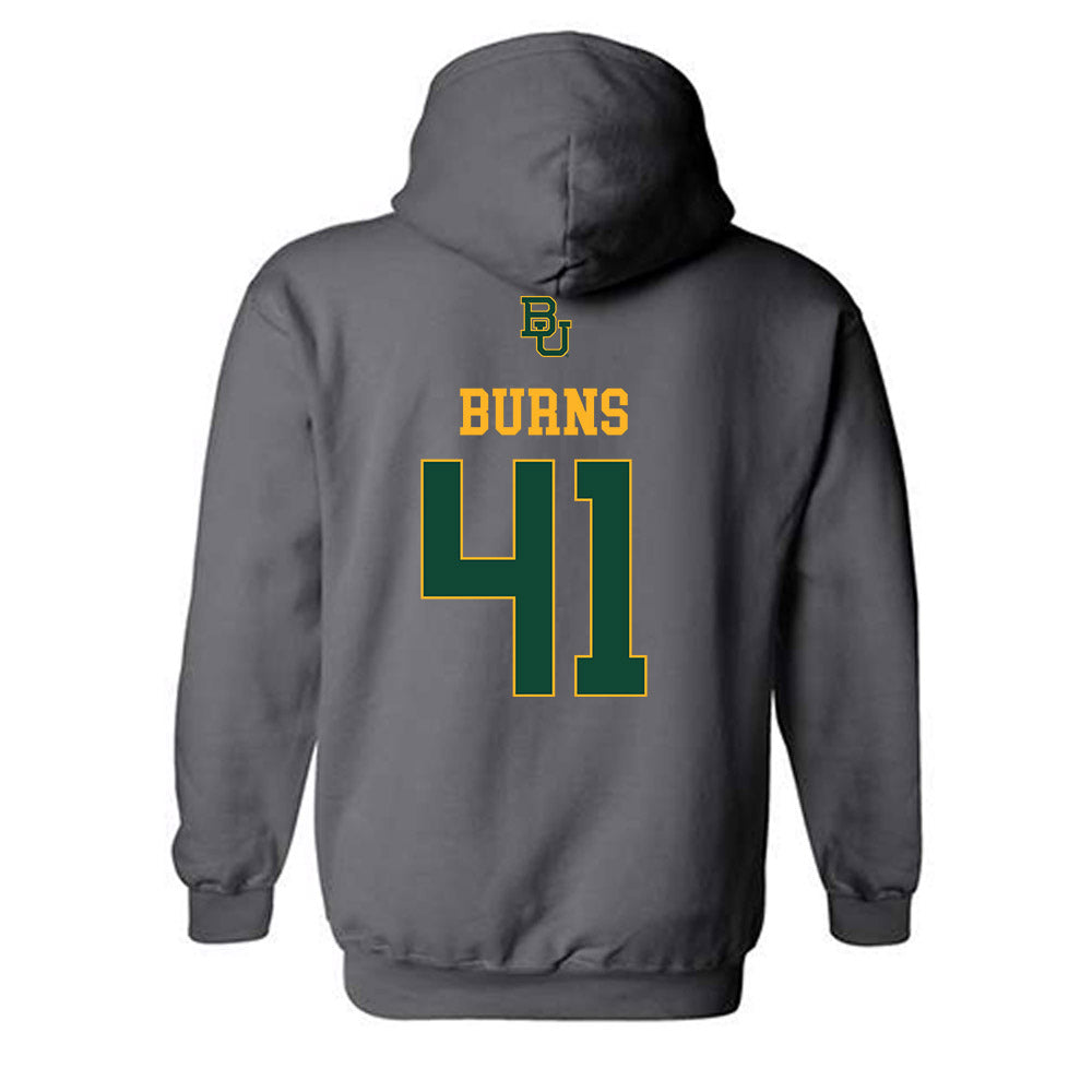 Baylor - NCAA Football : Kaleb Burns - Sports Shersey Hooded Sweatshirt-1