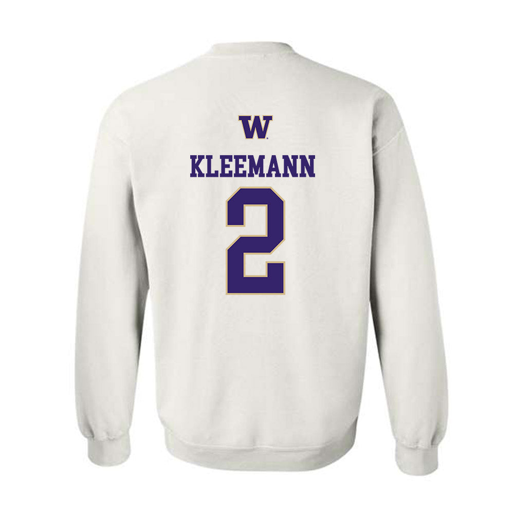 Washington - NCAA Men's Soccer : Philip Kleemann - Sports Shersey Crewneck Sweatshirt-1