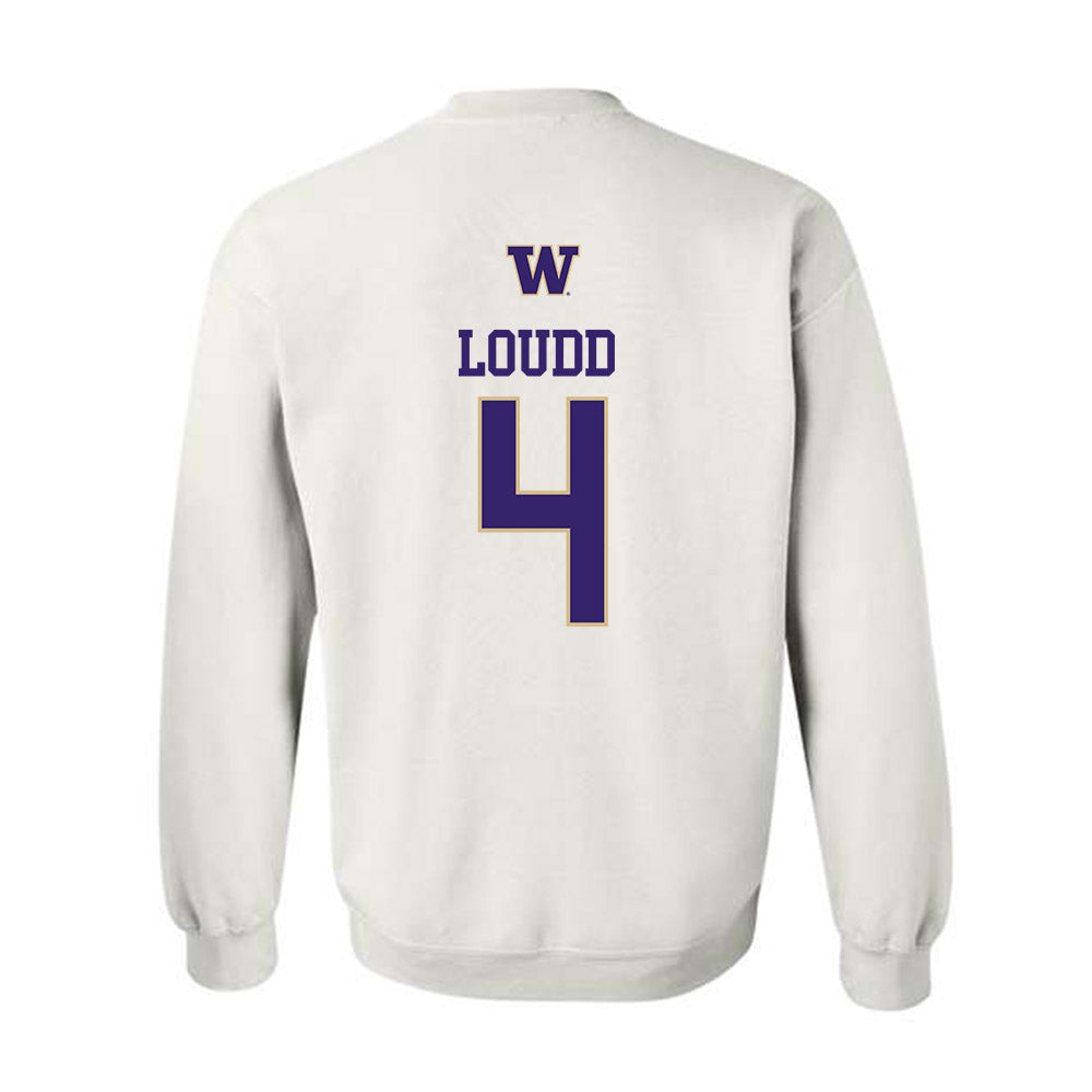 Washington - NCAA Women's Soccer : Maya Loudd - Sports Shersey Crewneck Sweatshirt-1