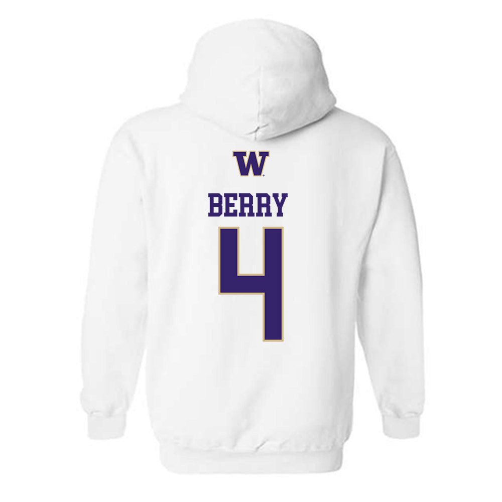 Washington - NCAA Women's Volleyball : Ava jo Berry - Sports Shersey Hooded Sweatshirt-1