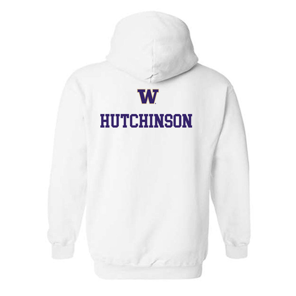 Washington - NCAA Men's Track & Field : Roman Hutchinson - Sports Shersey Hooded Sweatshirt-1