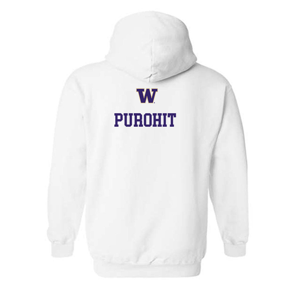 Washington - NCAA Men's Tennis : Soham Purohit - Sports Shersey Hooded Sweatshirt-1