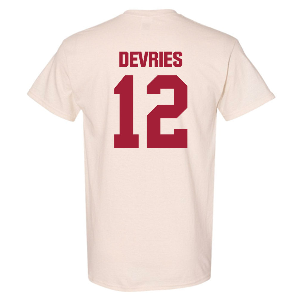 Indiana - NCAA Men's Basketball : Tucker DeVries - T-Shirt-1