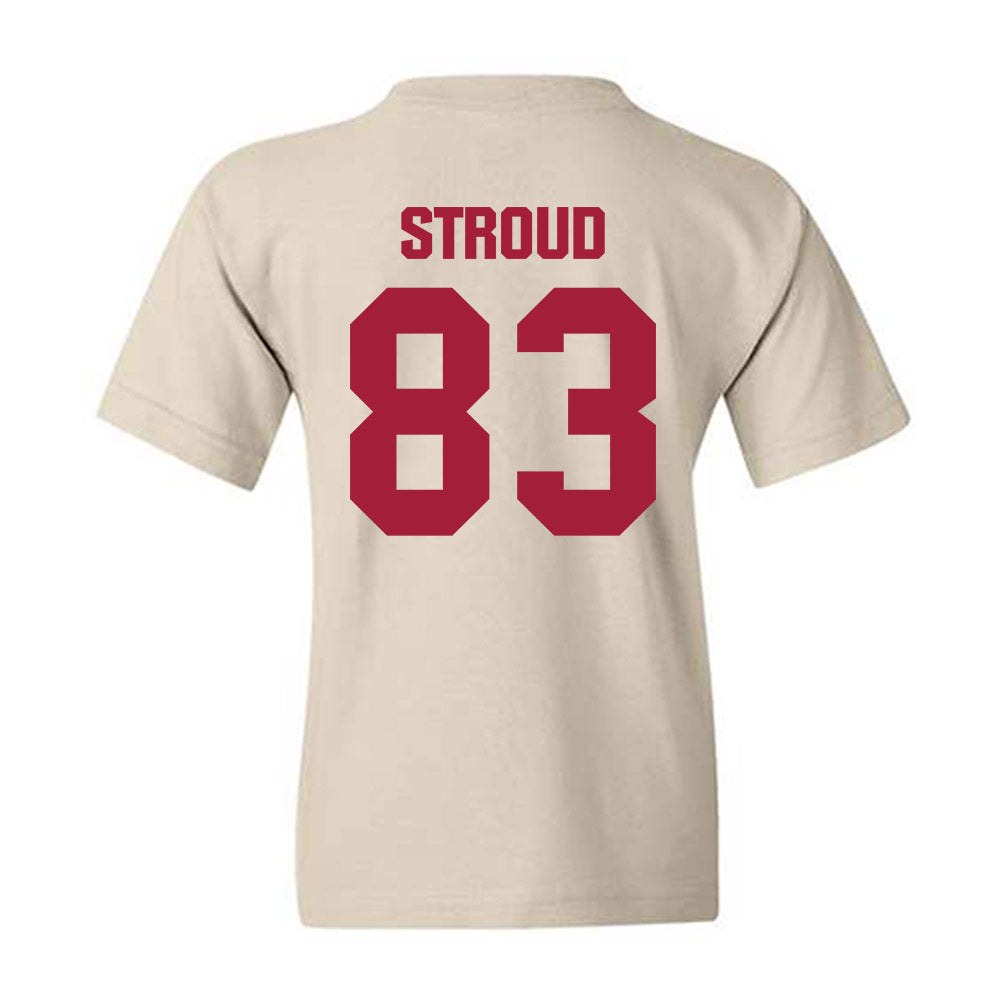 Indiana - NCAA Football : Hunter Stroud - Youth T-Shirt-1