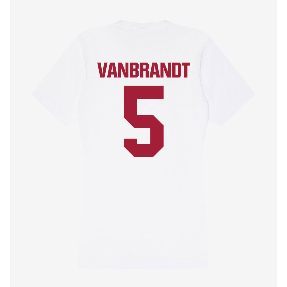 Indiana - NCAA Softball : Aly VanBrandt - Women's V-Neck T-Shirt-1