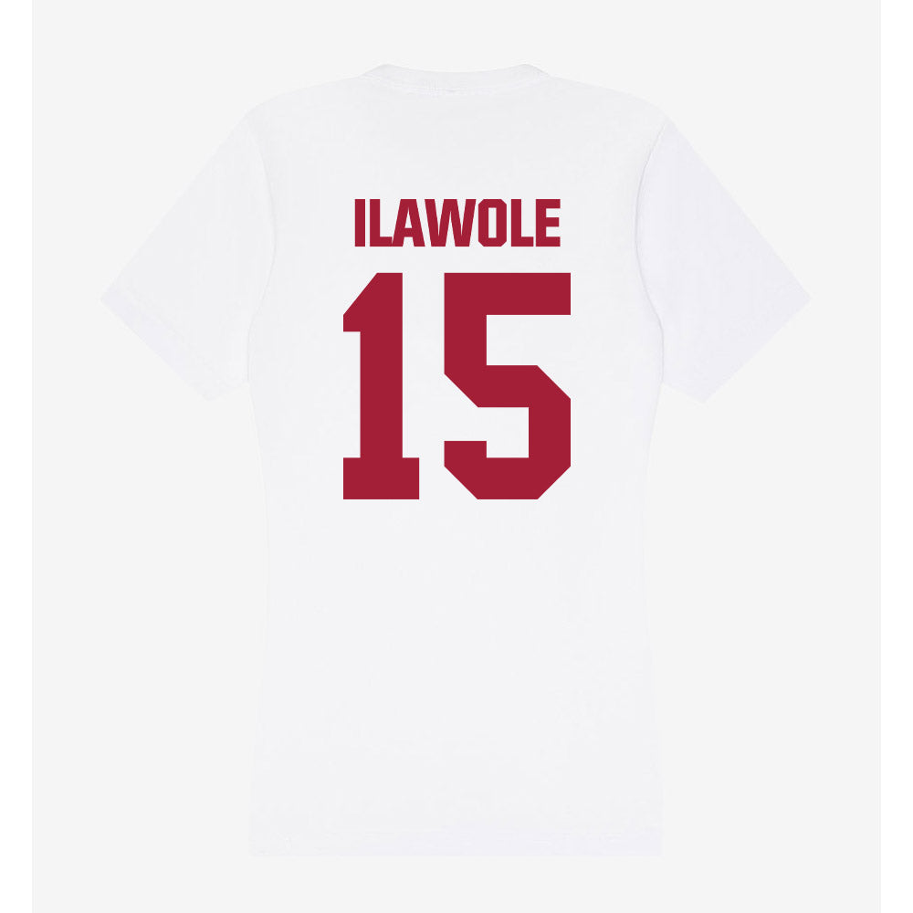 Indiana - NCAA Women's Volleyball : Sade Ilawole - Women's V-Neck T-Shirt-1