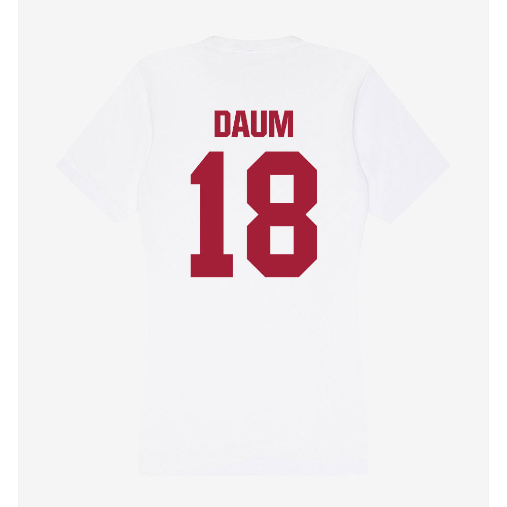 Indiana - NCAA Women's Volleyball : Avery Daum - Women's V-Neck T-Shirt-1