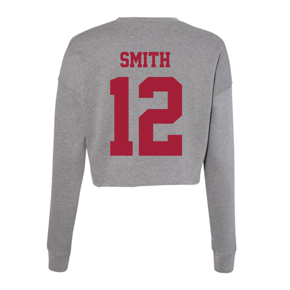Indiana - NCAA Women's Volleyball : Jessica Smith - Classic Shersey Women's Cropped Crew Fleece-1