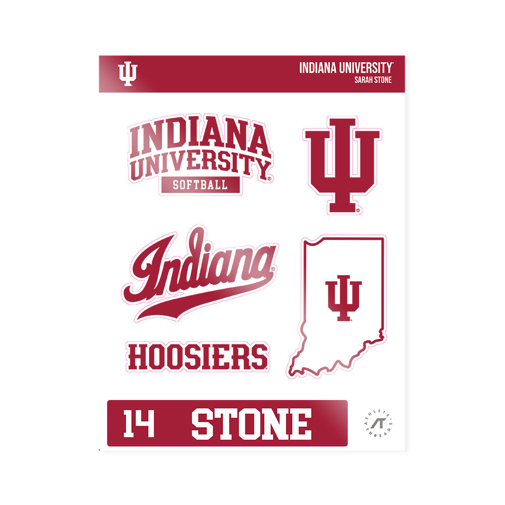 Indiana - NCAA Softball : Sarah Stone - Sticker Sheet-0