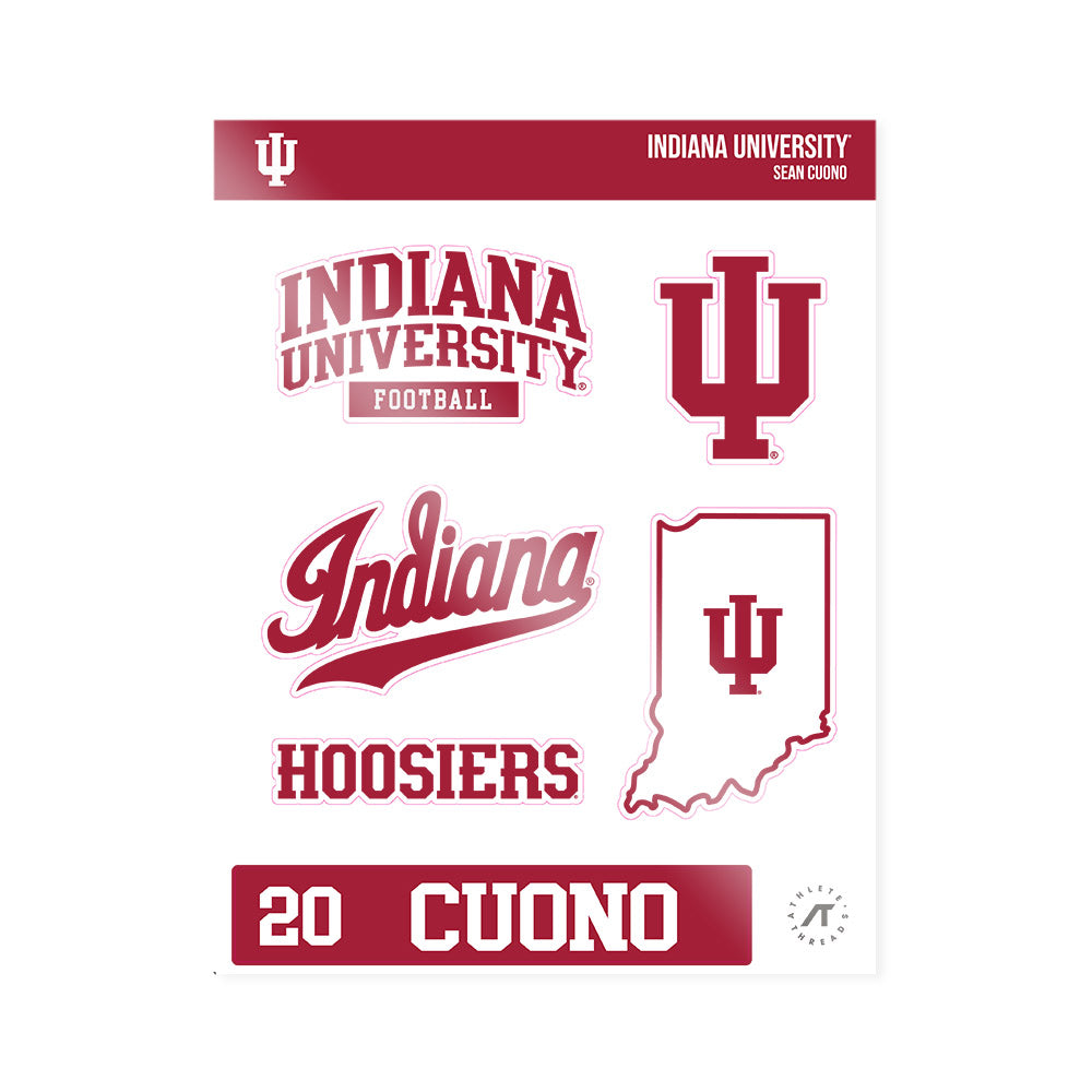 Indiana - NCAA Football : Sean Cuono - Sticker Sheet-0