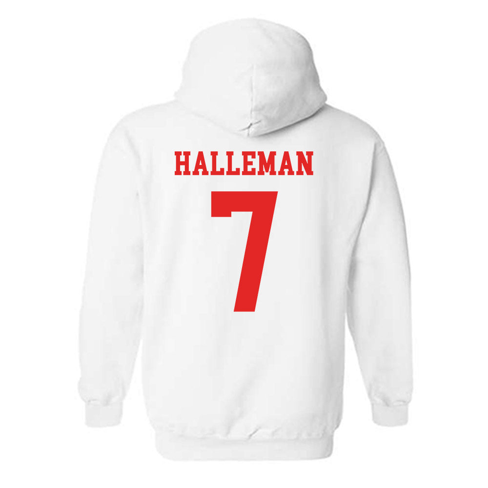Texas Tech - NCAA Softball : Logan Halleman - Replica Shersey Hooded Sweatshirt-1