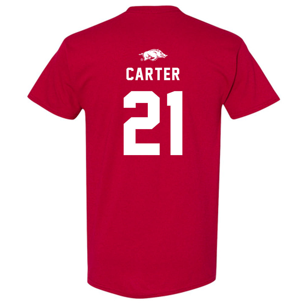 Arkansas - NCAA Softball : Ava Carter - Replica Shersey T-Shirt-1