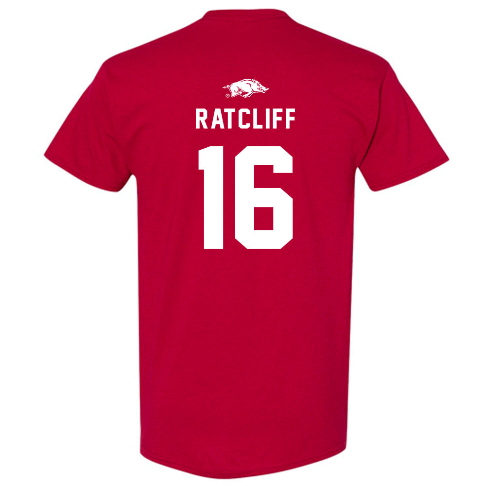 Arkansas - NCAA Softball : Carlee Ratcliff - Replica Shersey T-Shirt-1