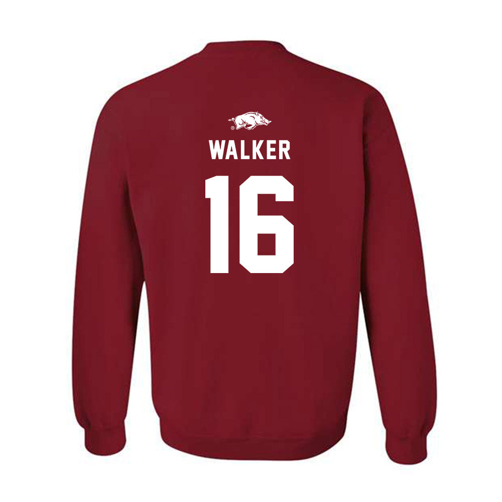 Arkansas - NCAA Softball : Ramsey Walker - Replica Shersey Crewneck Sweatshirt-1