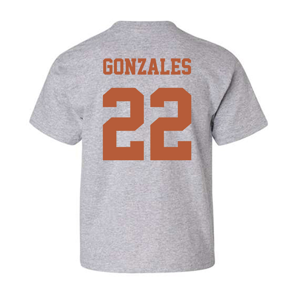 Texas - NCAA Softball : Brenlee Gonzales - NCAA® Replica Shersey Youth T-Shirt-1
